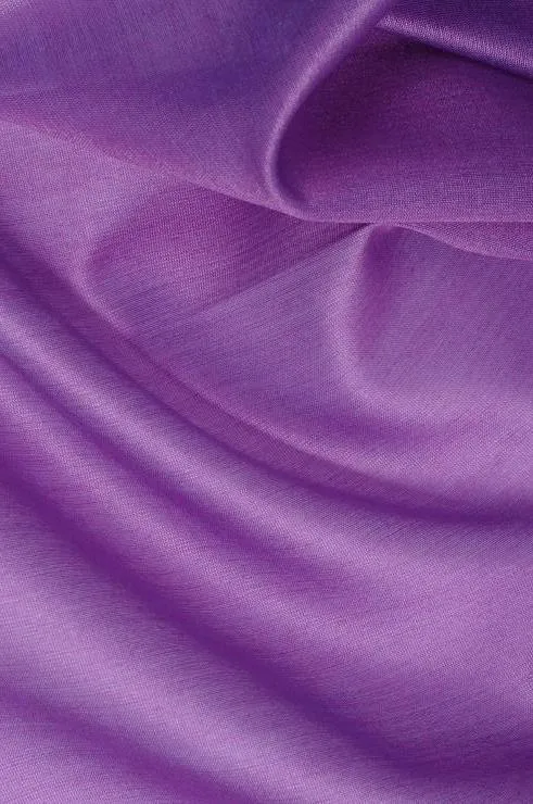 Amethyst Orchid Cotton Silk Fabric