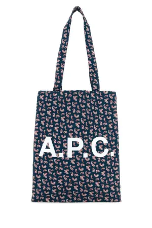 A.P.C. Women Printed Canvas Lou Shopping Bag