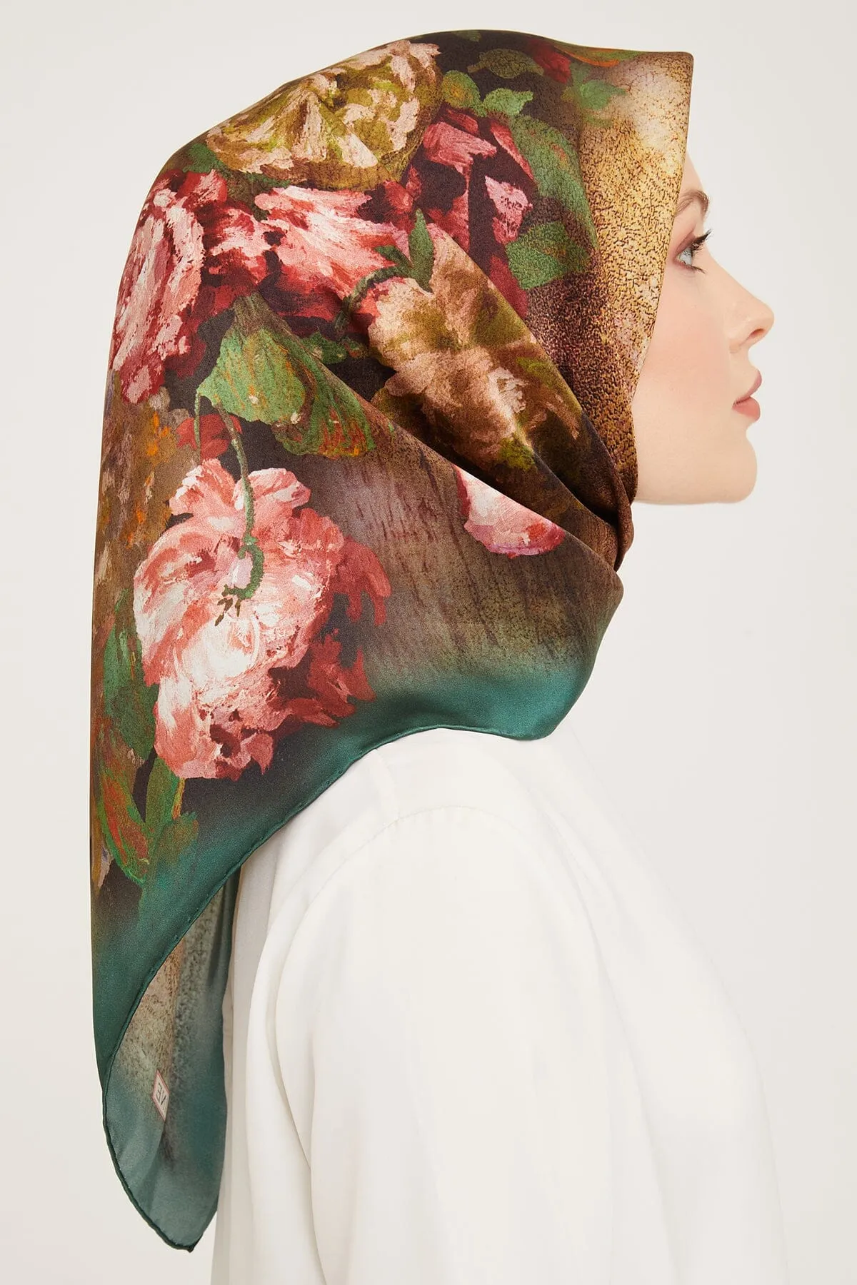 Armine Kemboja Floral Silk Scarf #35