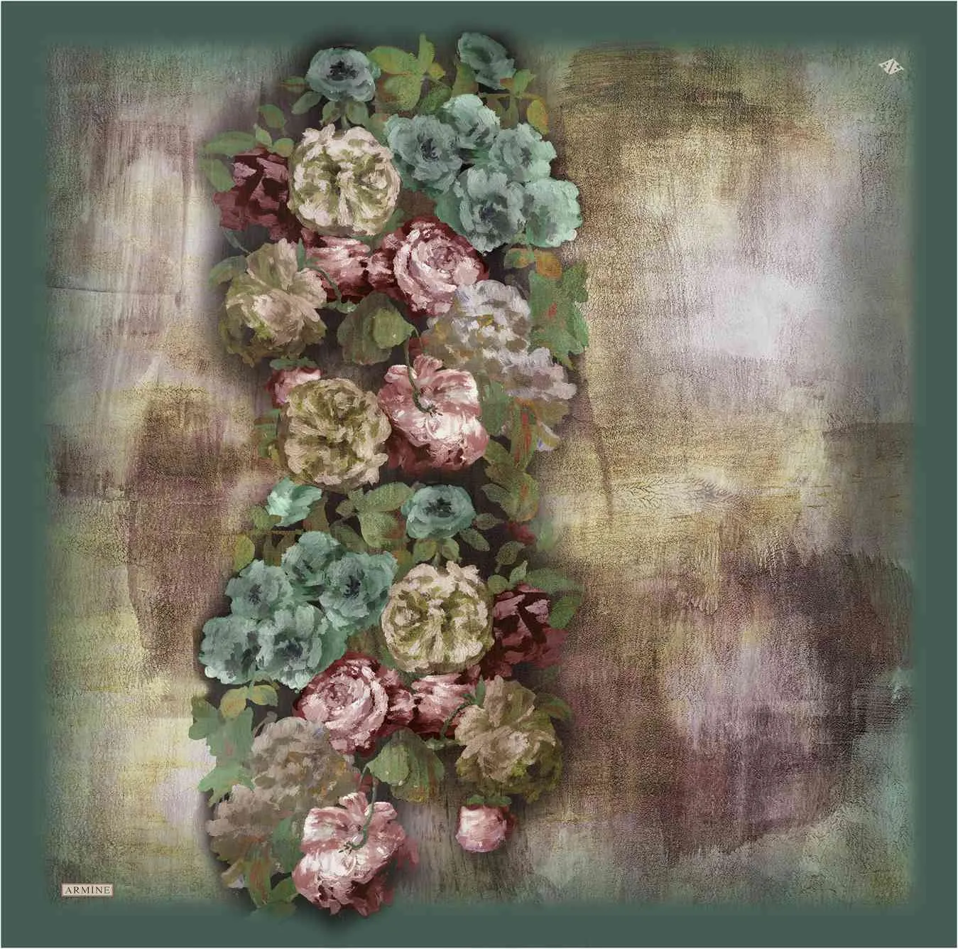 Armine Kemboja Floral Silk Scarf #35