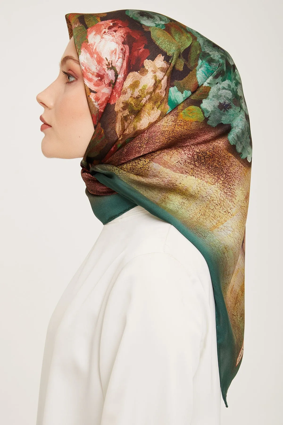 Armine Kemboja Floral Silk Scarf #35