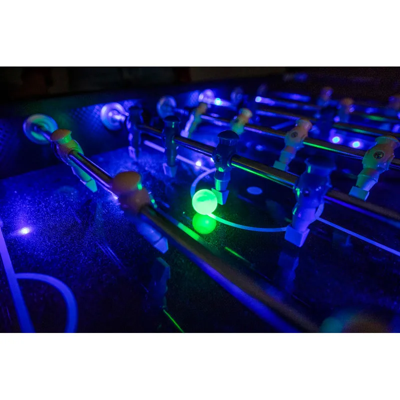 Atomic Azure LED Light Up Foosball Table