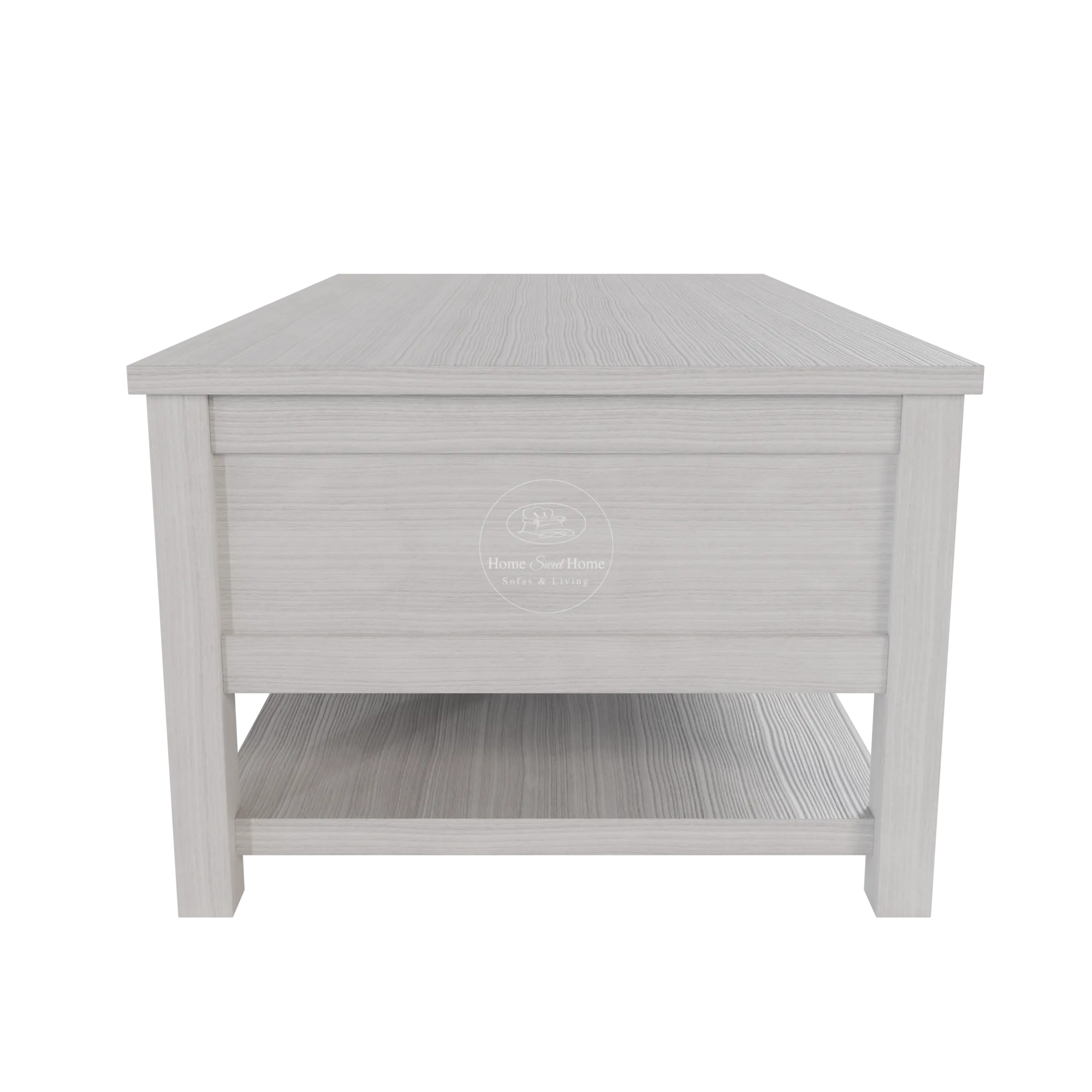 Beech Coffee Table Brushed White