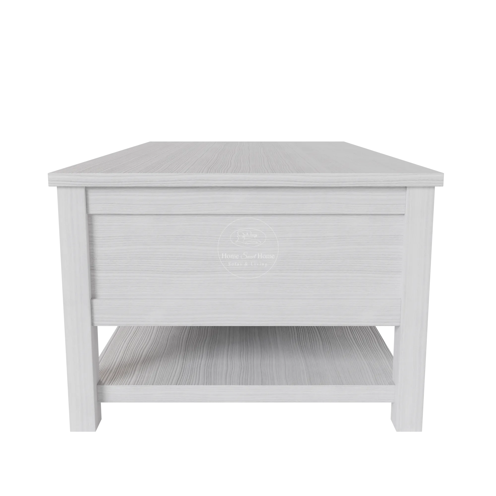 Beech Coffee Table Brushed White