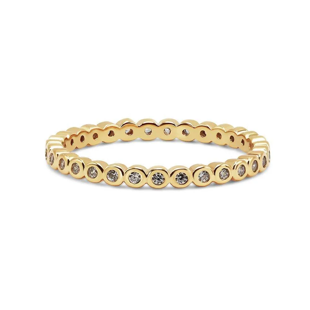 Bezel Pavé Eternity Band