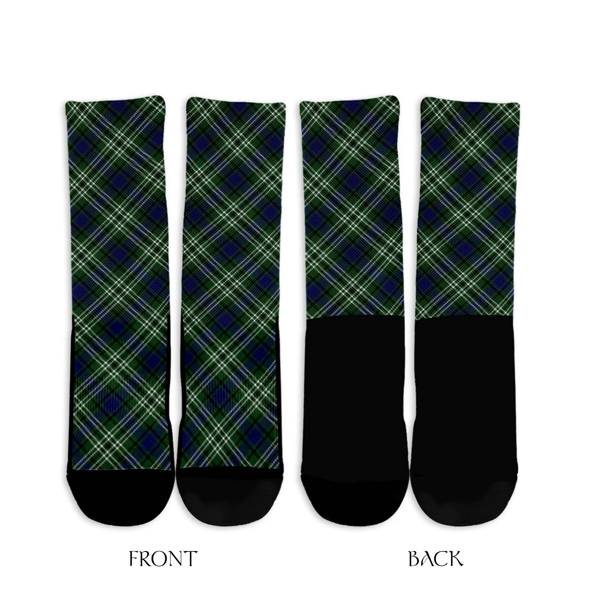 Blyth Tartan Crew Socks Cross Tartan Style