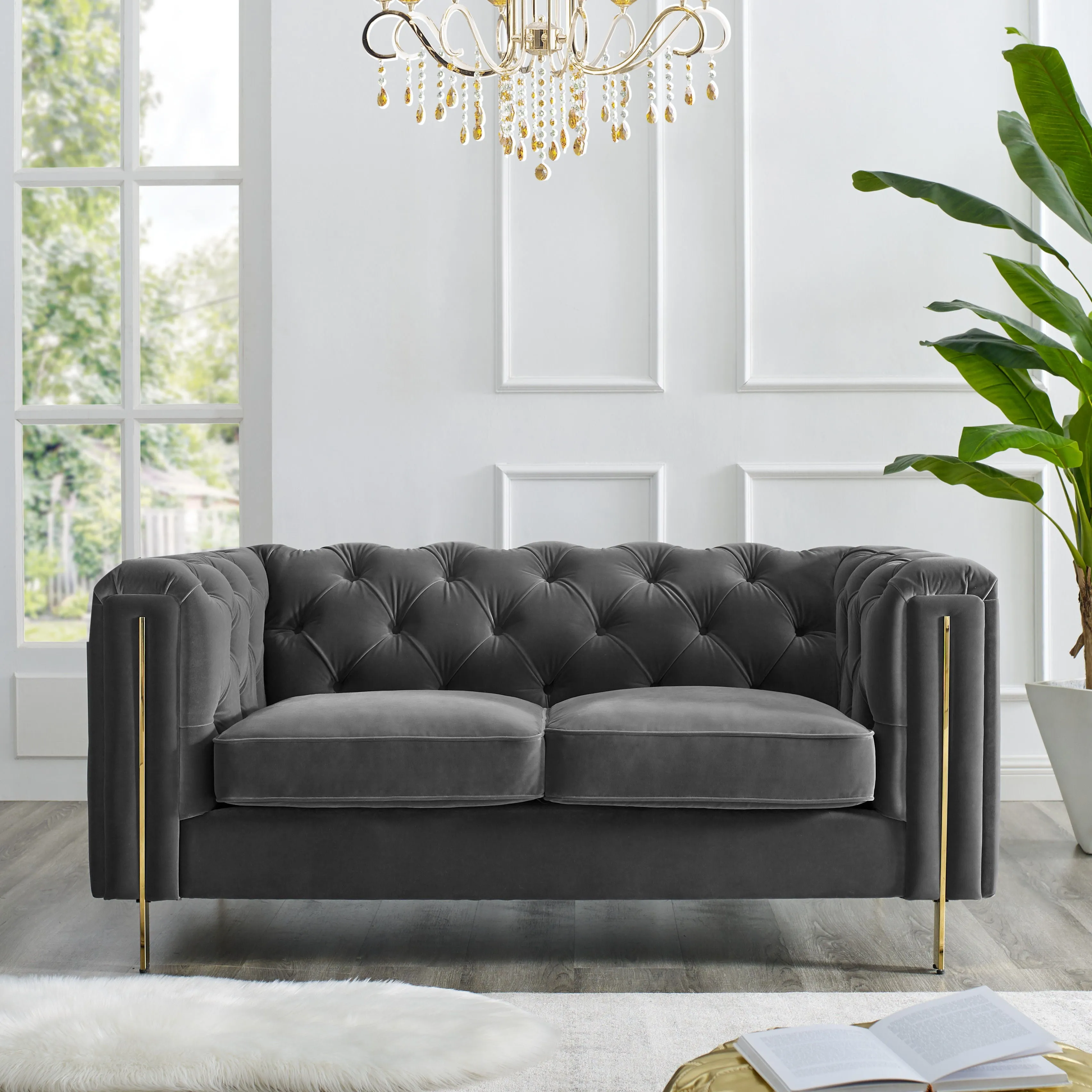 Charlene - Velvet Loveseat