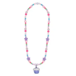 Cutie Cupcake Crunch Necklace - Lavender