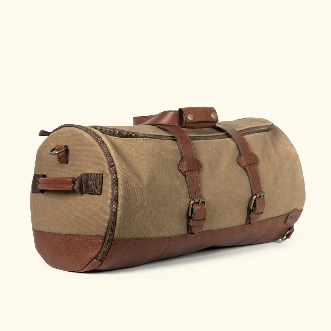 Dakota Reserve Waxed Canvas Duffle Bag/Backpack | Field Khaki