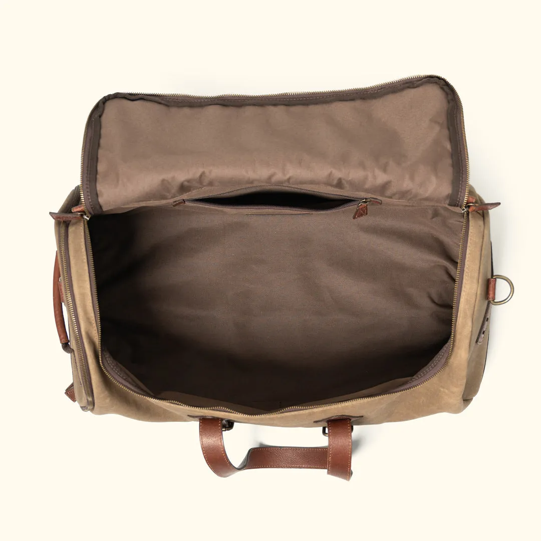 Dakota Reserve Waxed Canvas Duffle Bag/Backpack | Field Khaki