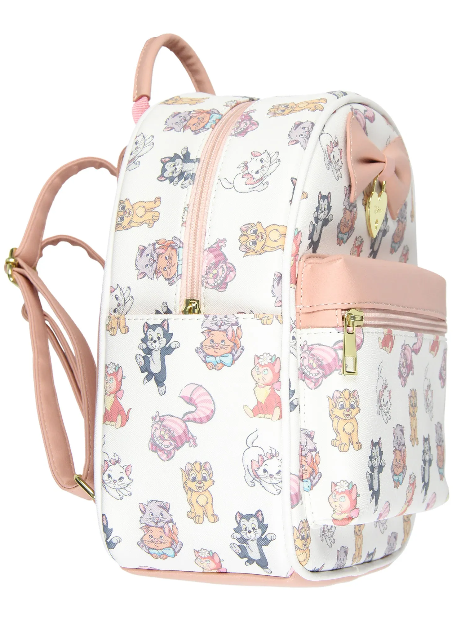 Disney Cats Saffiano Faux Leather Tote Bag Mini Backpack