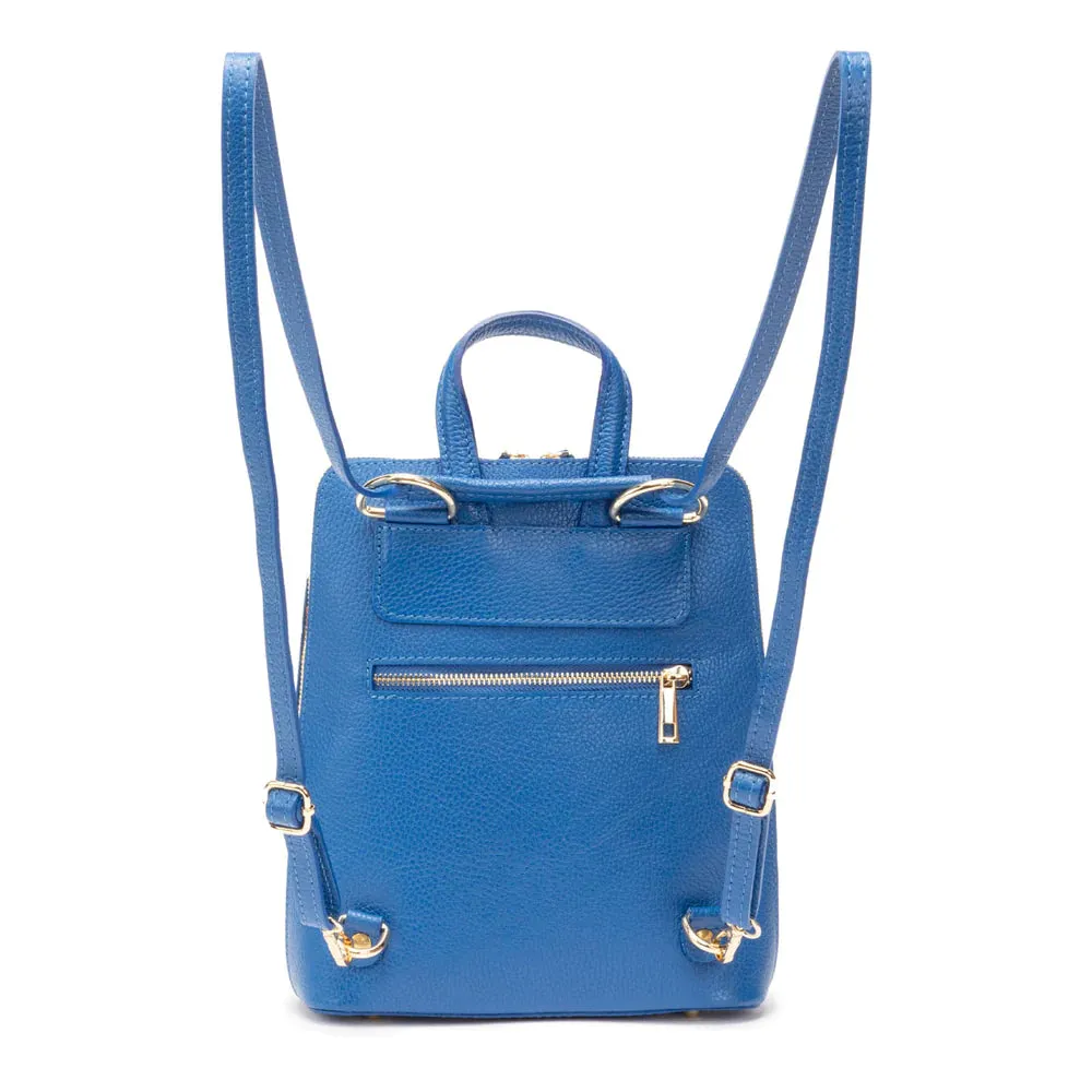 Elie Beaumont Verso Backpack Crossbody in Cobalt Blue