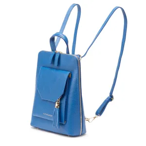 Elie Beaumont Verso Backpack Crossbody in Cobalt Blue