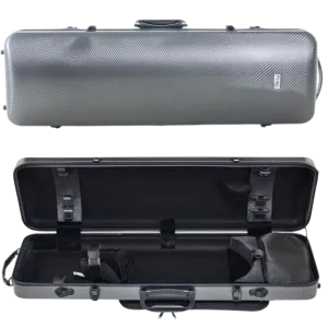 GEWA Pure Polycarbonate Oblong Violin Case 2.4kg Grey