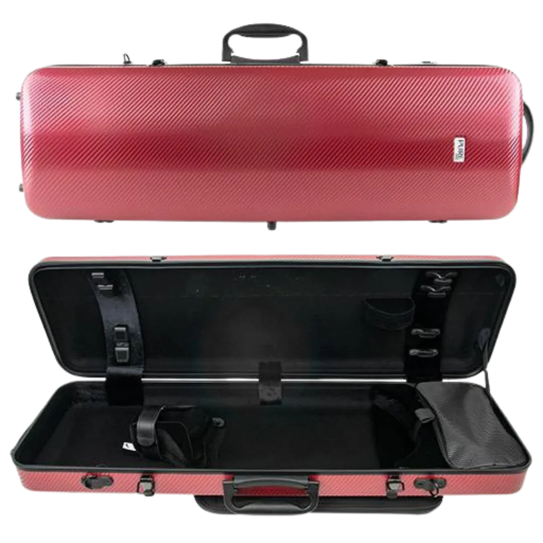 GEWA Pure Polycarbonate Oblong Violin Case 2.4kg Red