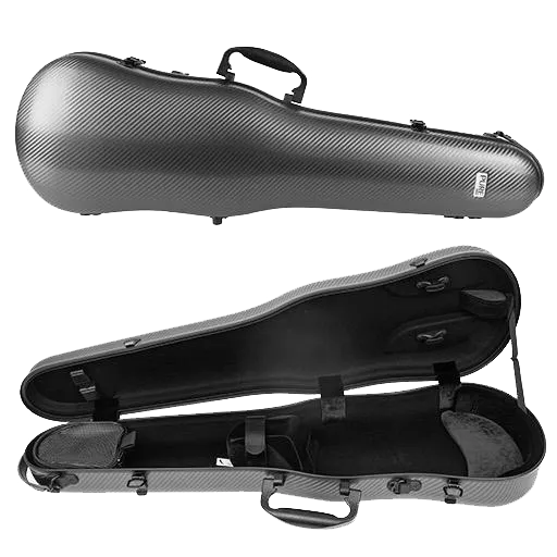 GEWA Pure Polycarbonate Shaped Violin Case 1.8kg Grey