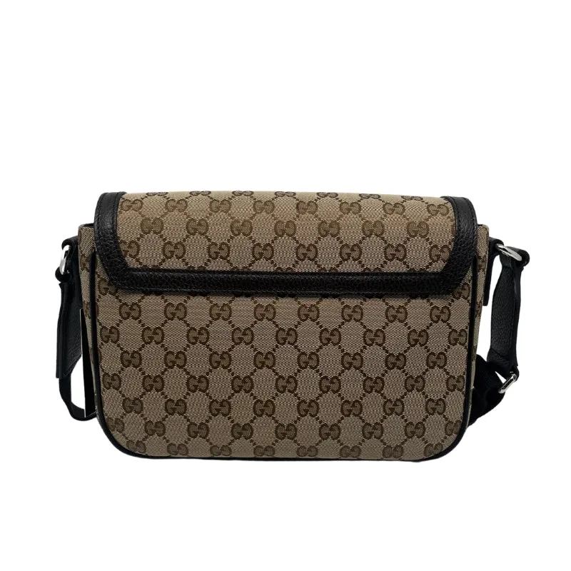 Gucci GG Canvas Messenger Flap Bag