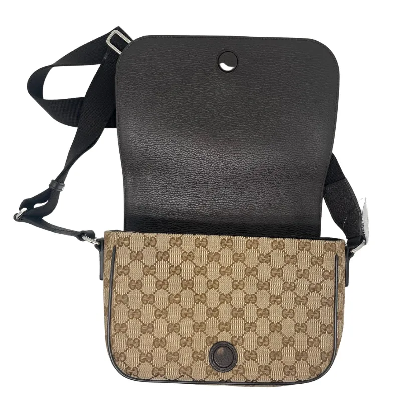 Gucci GG Canvas Messenger Flap Bag