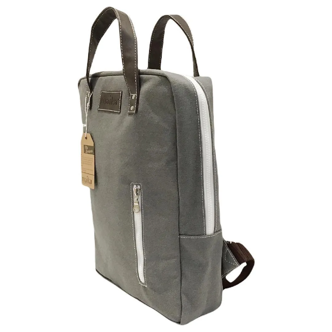 Laptop Backpack - Waxed Ash Slim by MAIKA