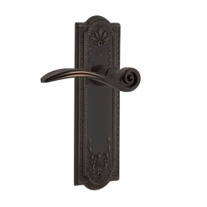 Meadows Long Plate with Swan Lever in Timeless Bronze