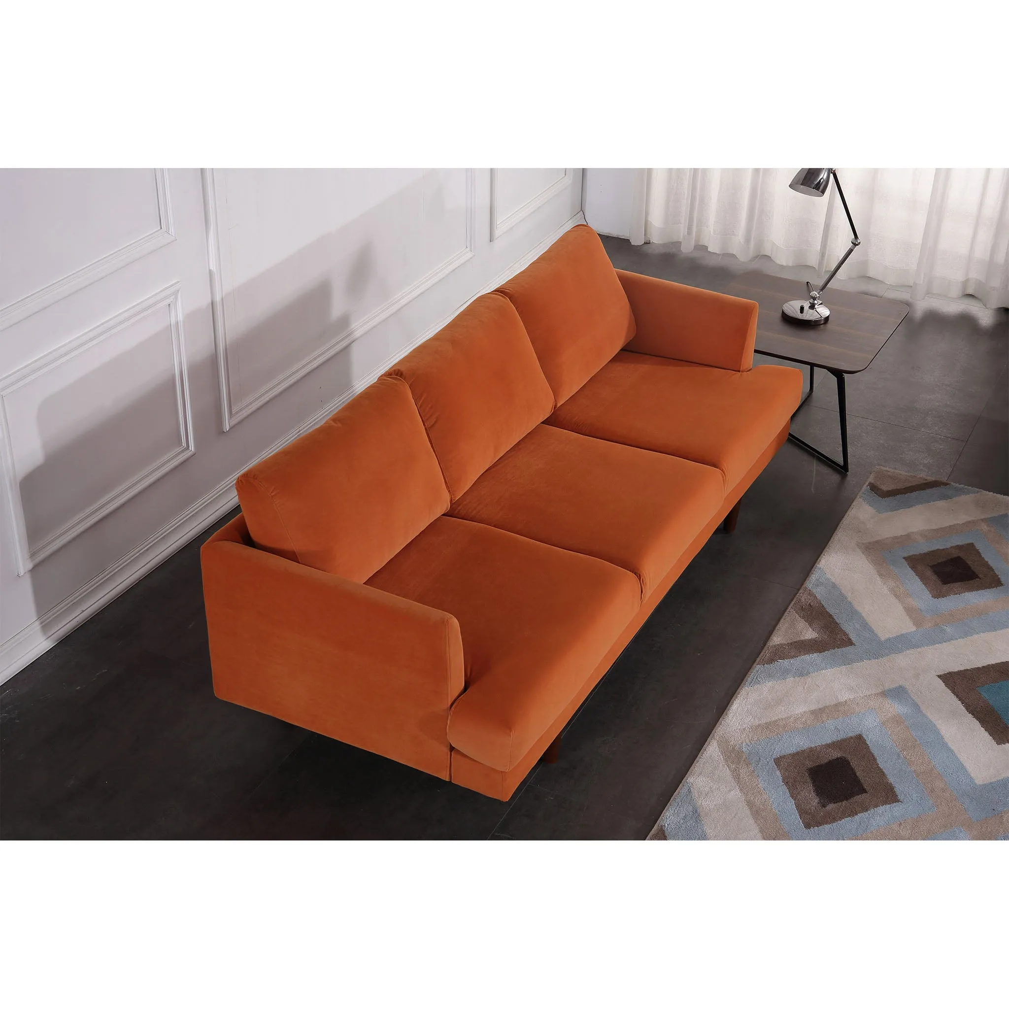 Minae Modern Contemporary Velvet Sofa