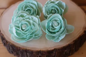 Mint  Sola Wood Peonies ( Set of 12 )