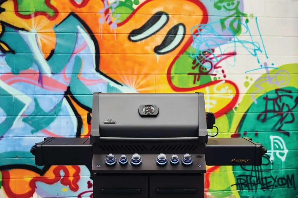 Napoleon Bbq P500RSIBNK3PHM Phantom Prestige 500 RSIB with Infrared Side and Rear Burners , Natural Gas, Satin Black