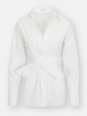 Poplin Wrap Blouse