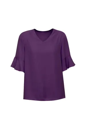 RB966LS Womens Aria Fluted Sleeve Blouse - Clearance