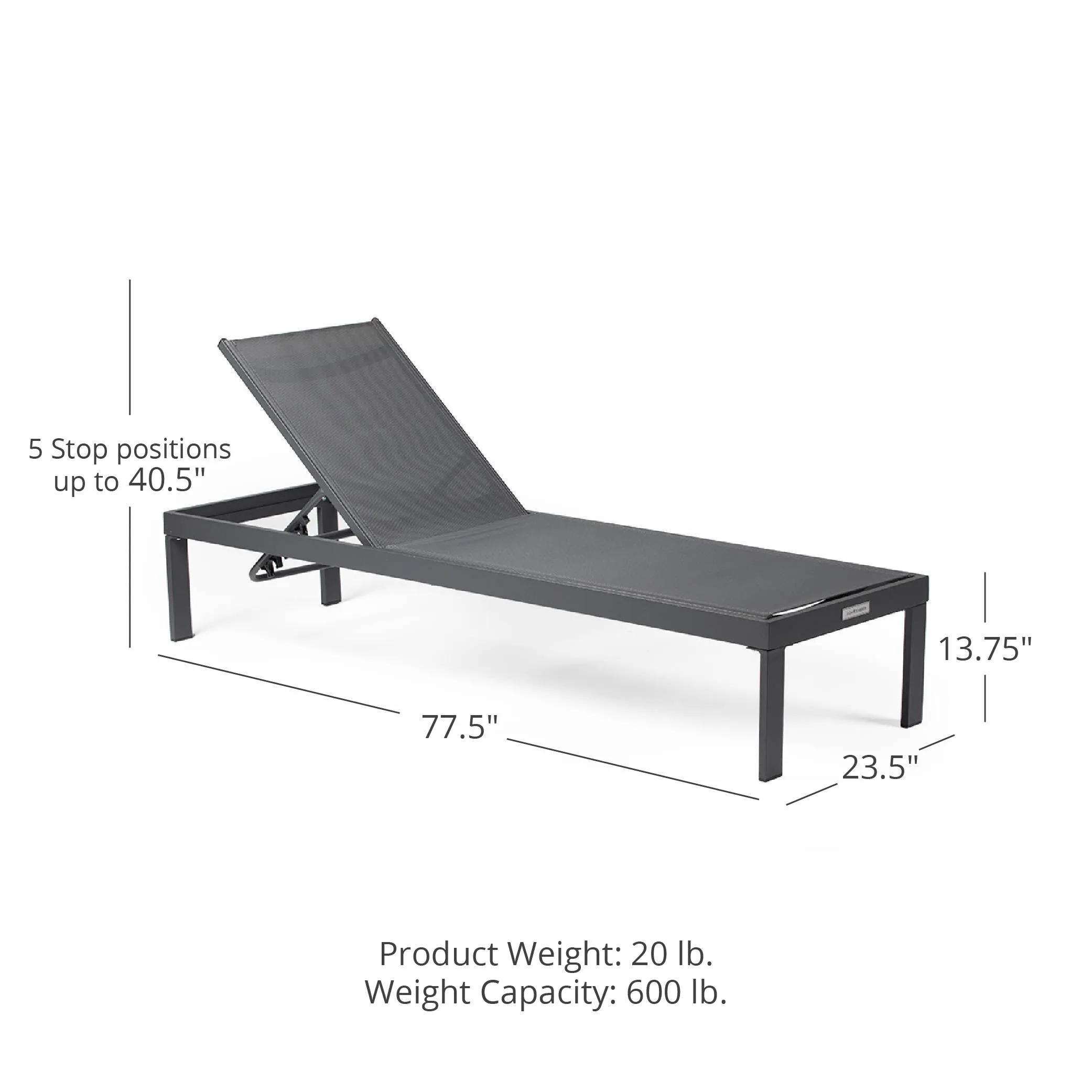 Scratch and Dent, Caspian Reclining Sling Lounger