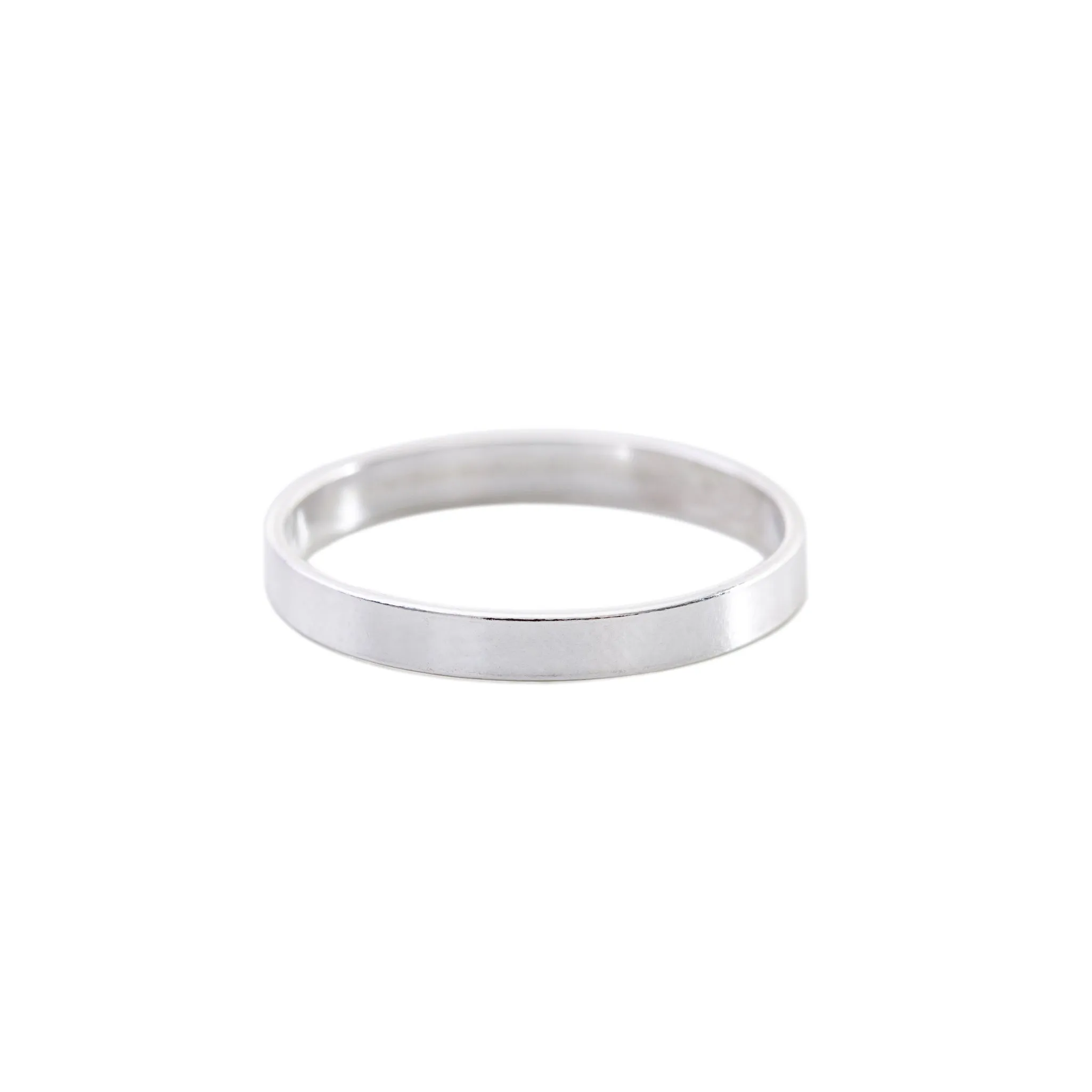 Silver Band Stacking Ring