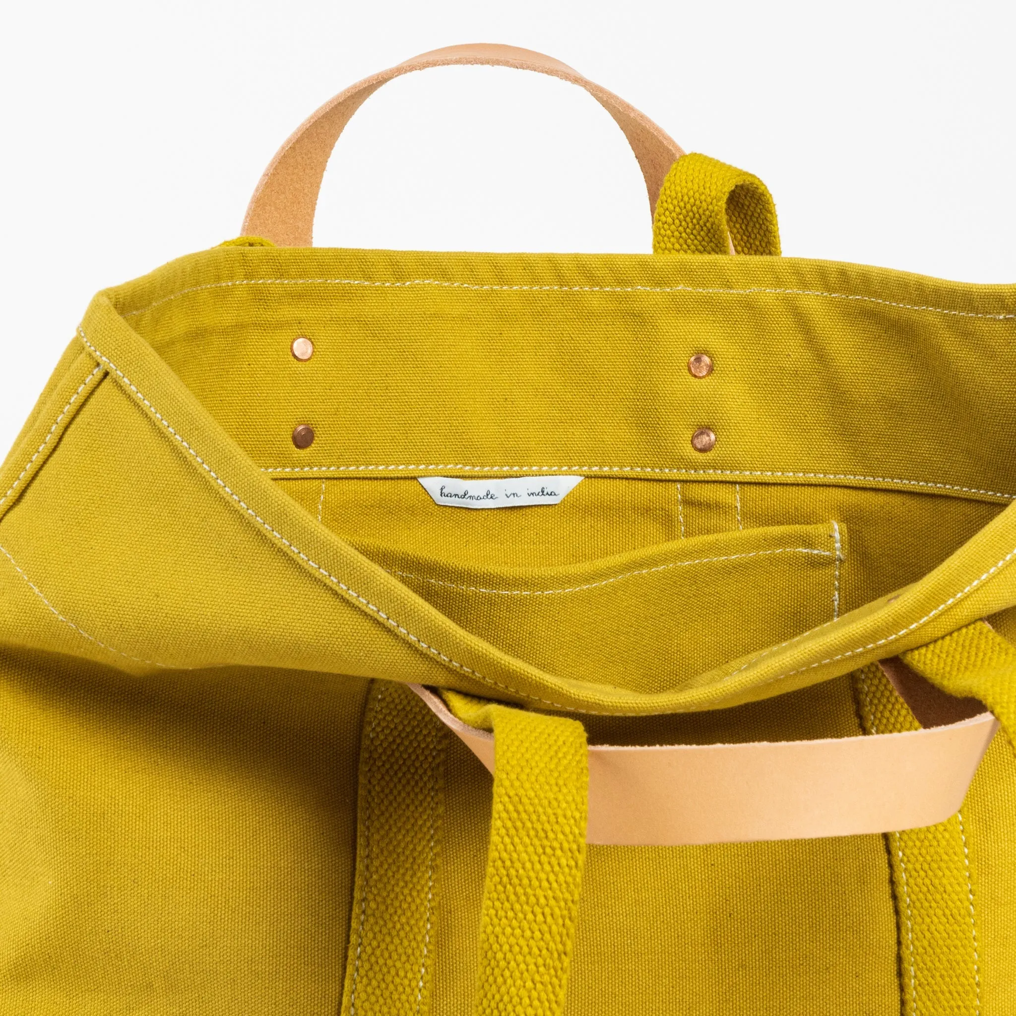 Small East West Tote | Chartreuse