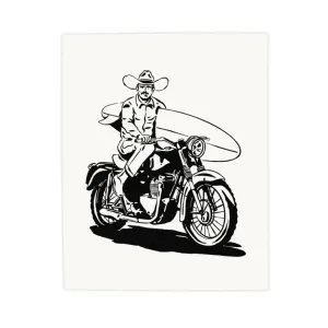 Steel Pony Surf Cowboy Print - 8x10