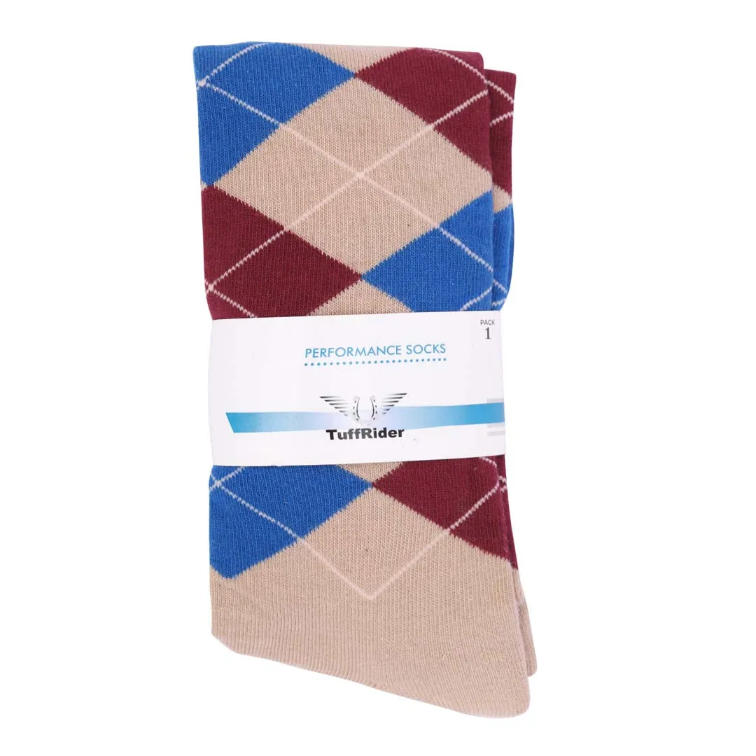 TuffRider Argyle Knee Hi Socks