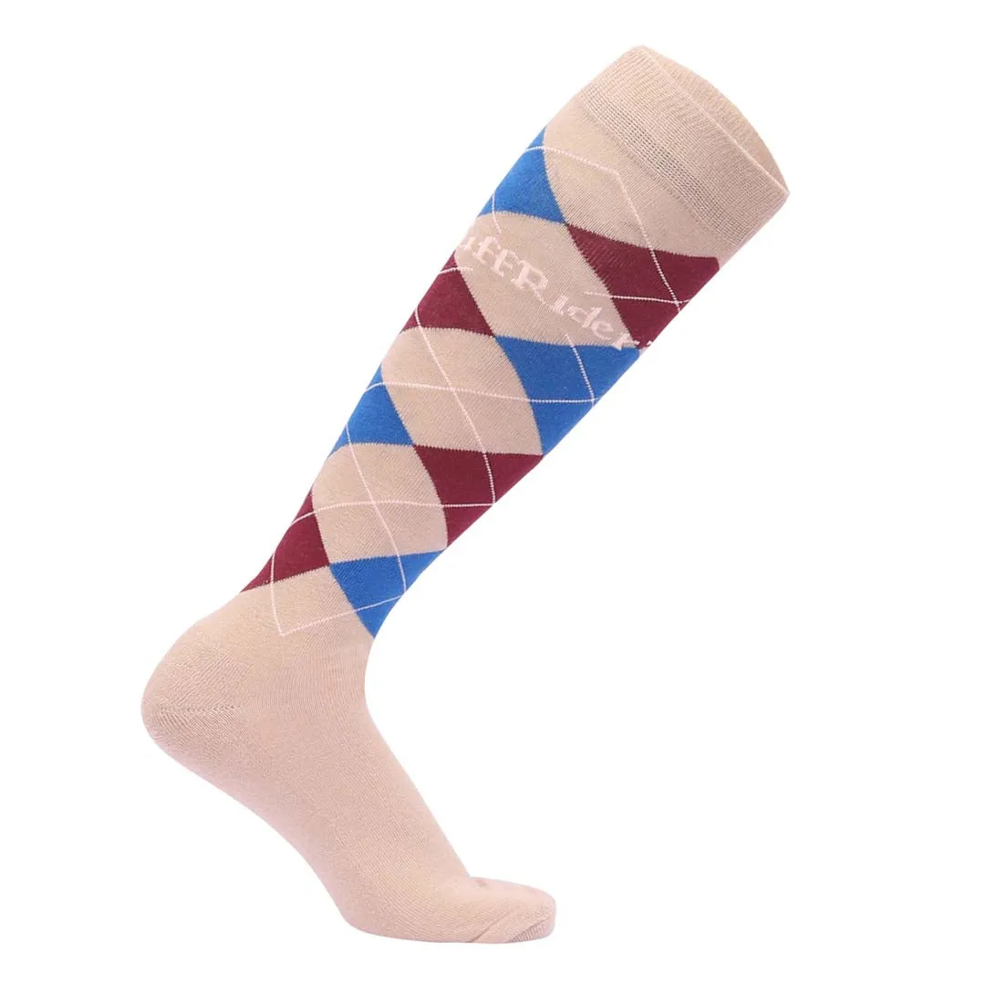 TuffRider Argyle Knee Hi Socks