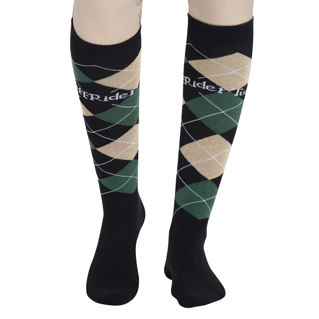 TuffRider Argyle Knee Hi Socks