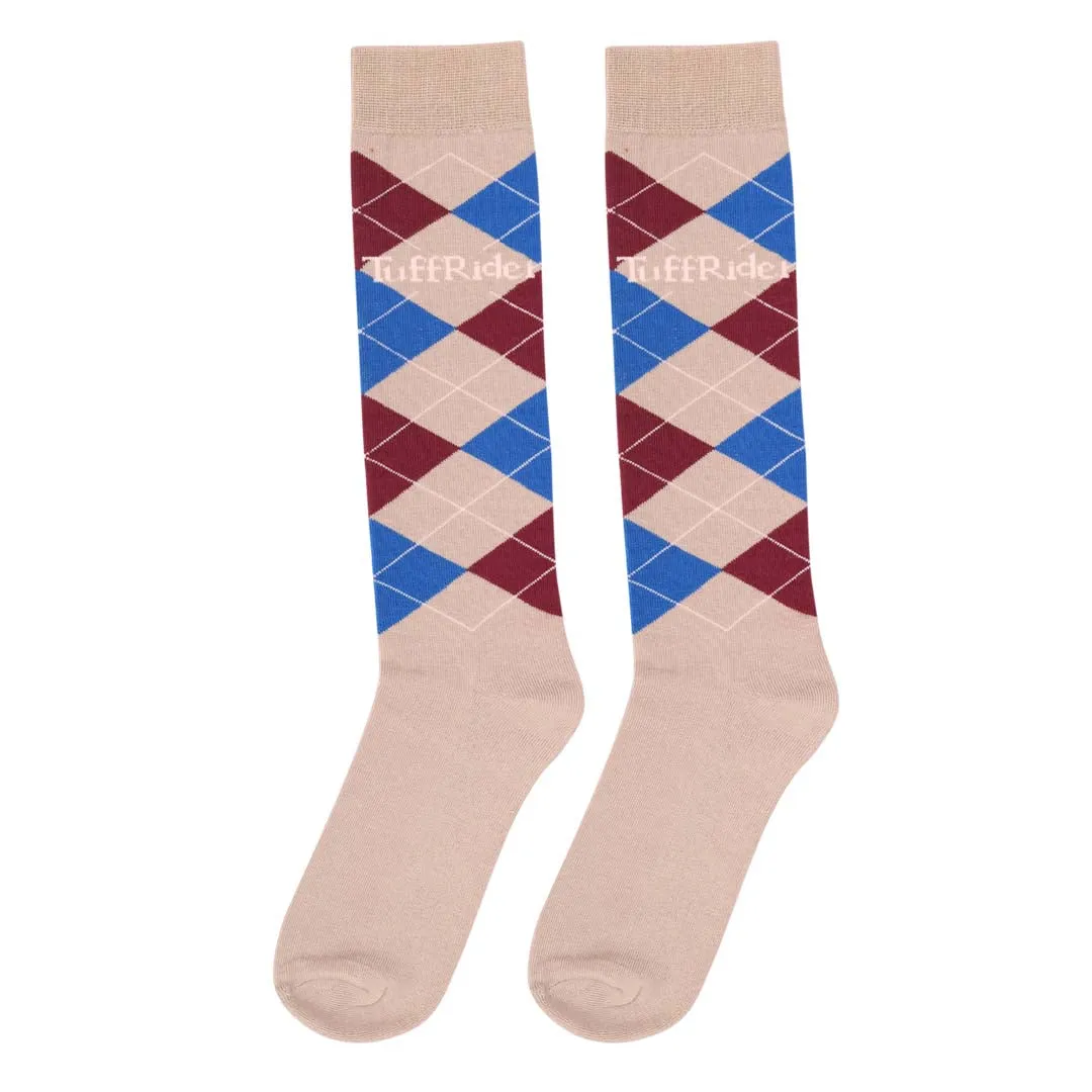 TuffRider Argyle Knee Hi Socks