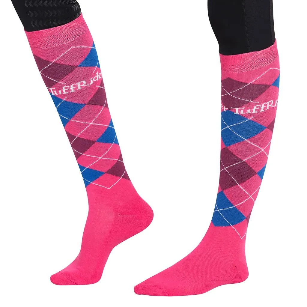 TuffRider Argyle Knee Hi Socks