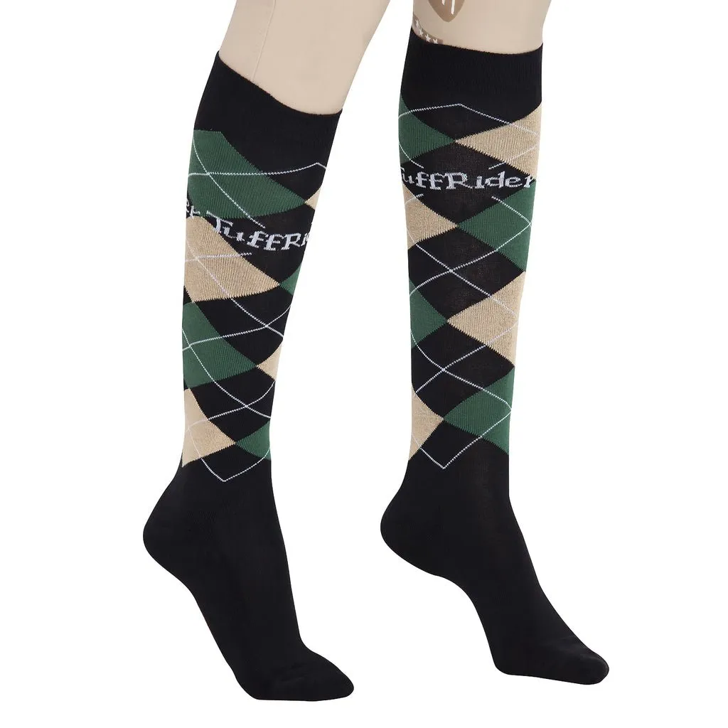 TuffRider Argyle Knee Hi Socks