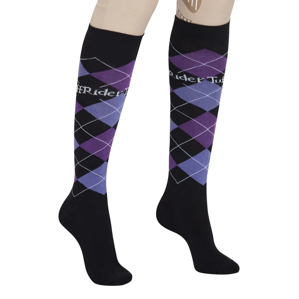 TuffRider Argyle Knee Hi Socks