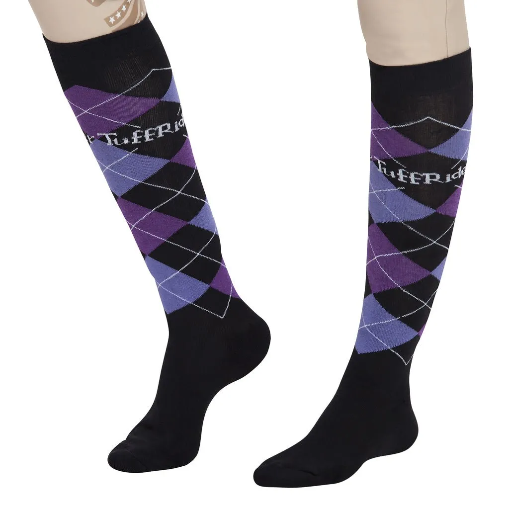 TuffRider Argyle Knee Hi Socks