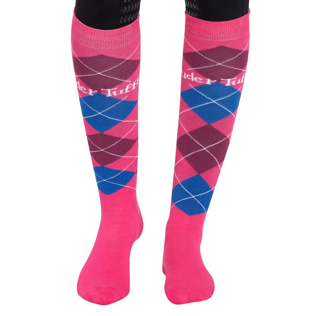 TuffRider Argyle Knee Hi Socks