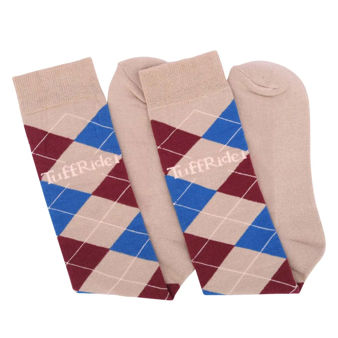 TuffRider Argyle Knee Hi Socks