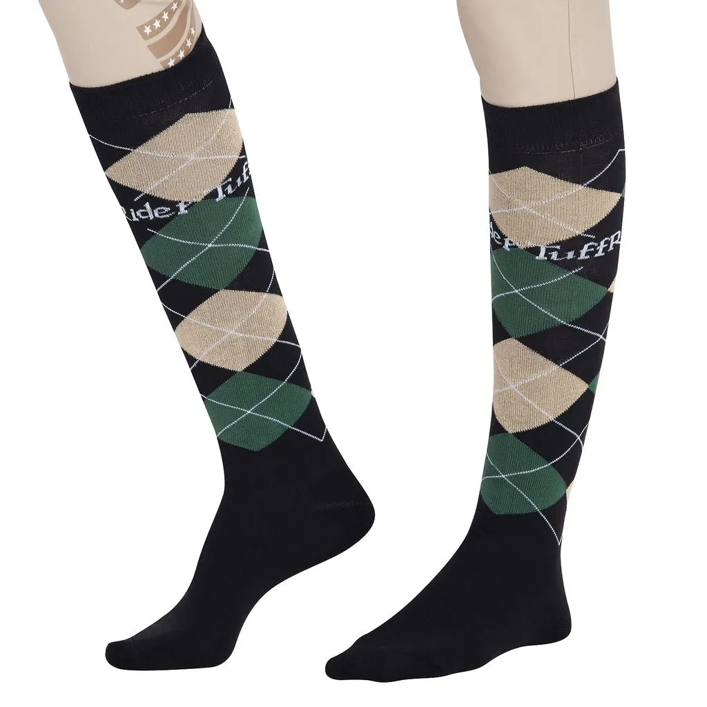 TuffRider Argyle Knee Hi Socks