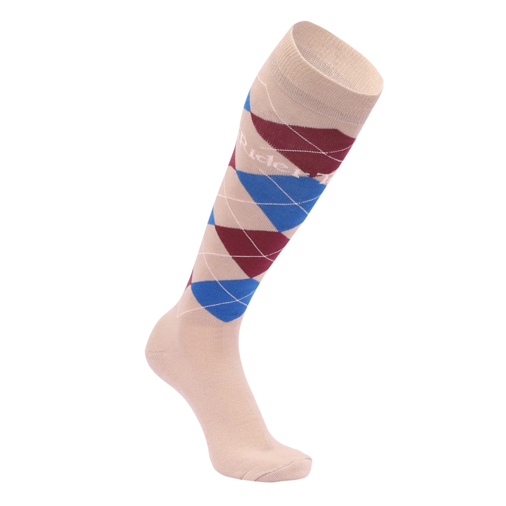 TuffRider Argyle Knee Hi Socks