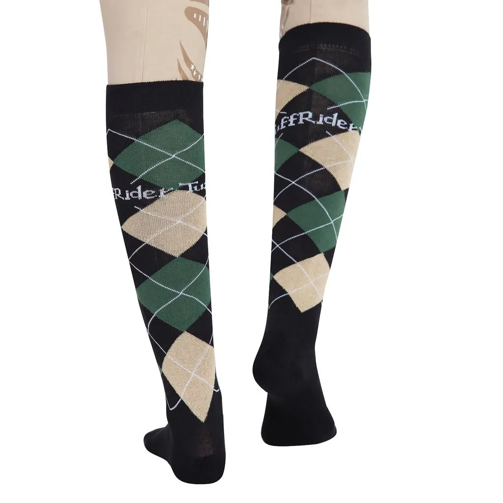 TuffRider Argyle Knee Hi Socks