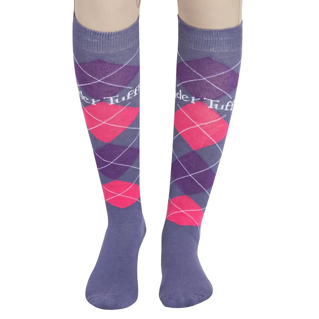 TuffRider Argyle Knee Hi Socks