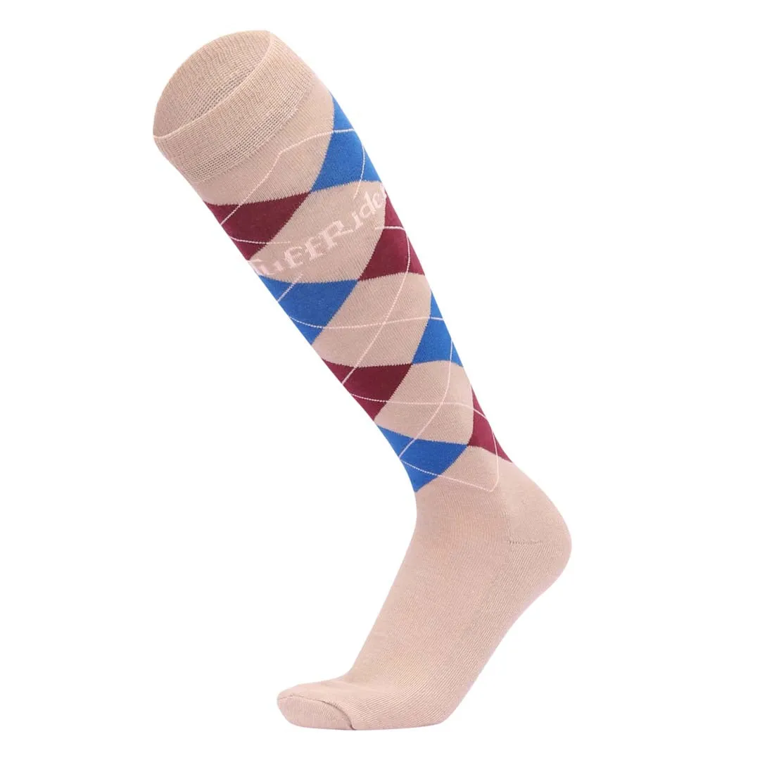 TuffRider Argyle Knee Hi Socks