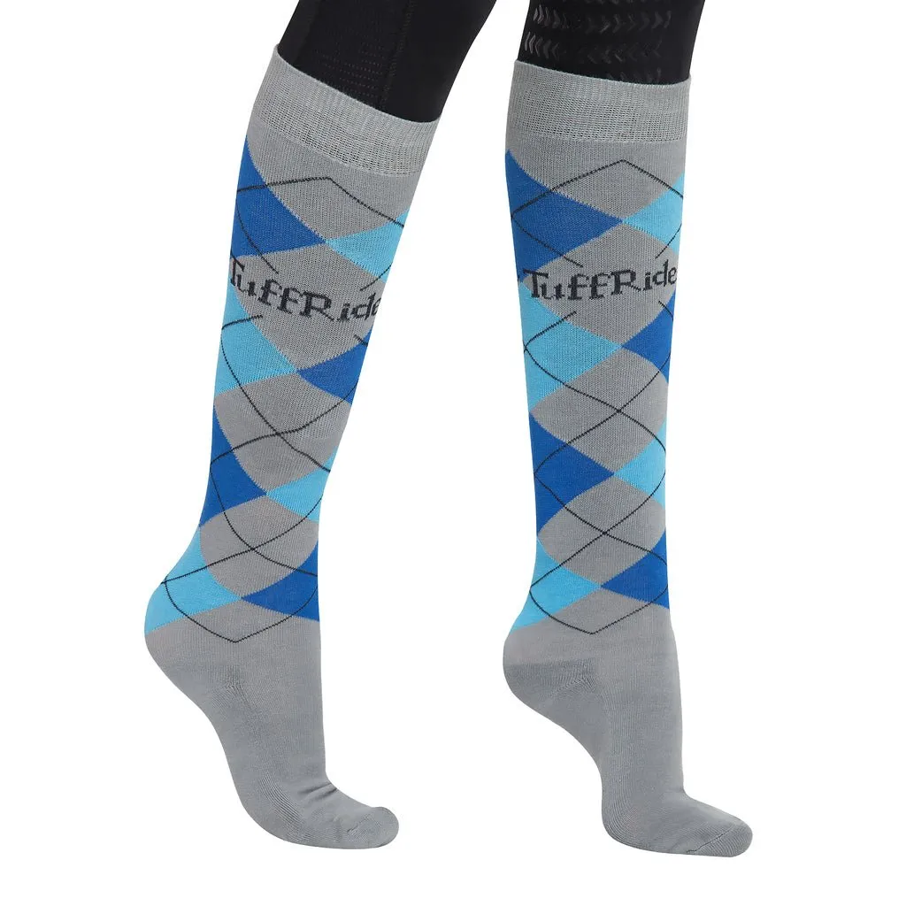 TuffRider Argyle Knee Hi Socks