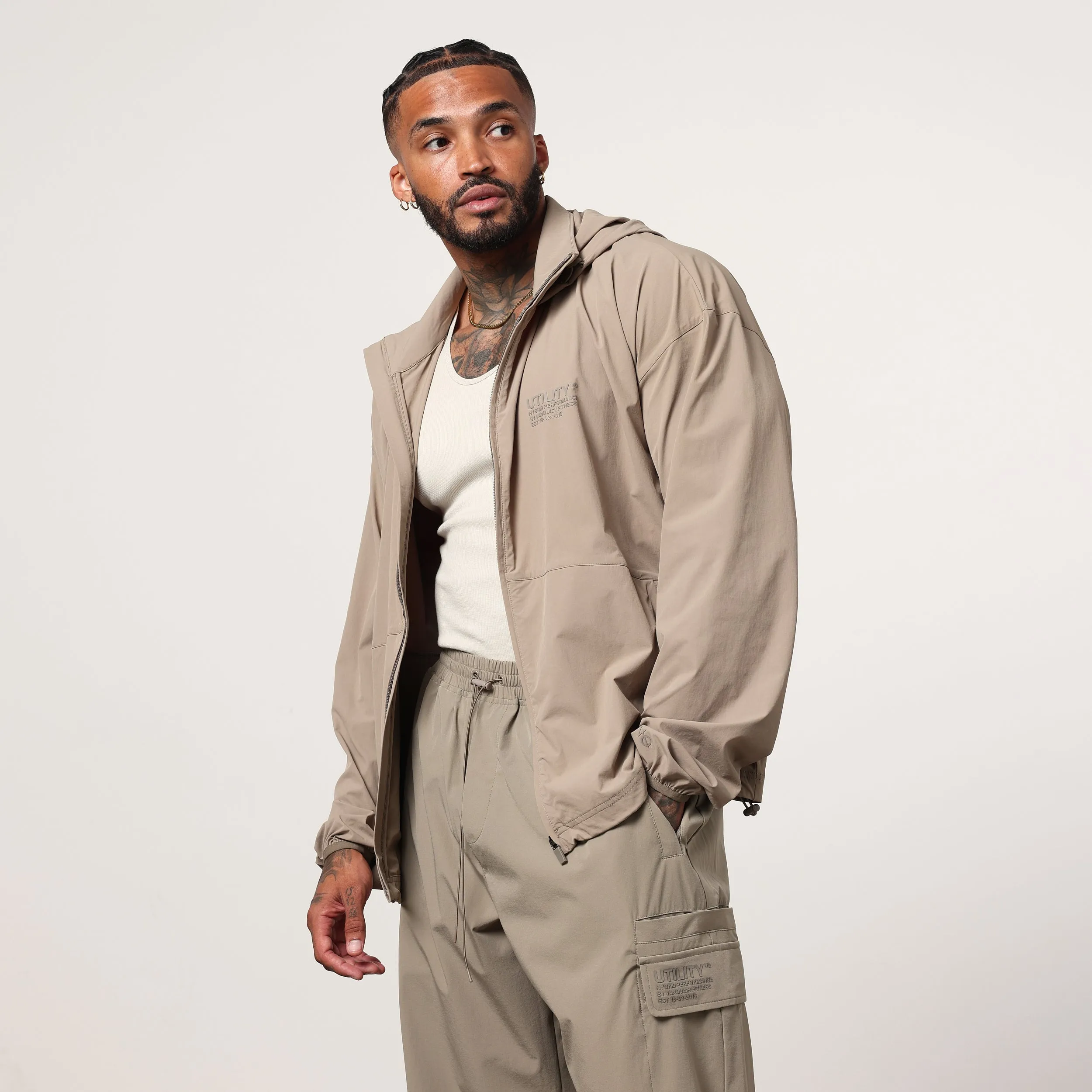 Vanquish Utility Stone Oversized Track Jacket